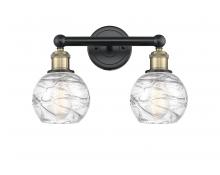 Innovations Lighting 616-2W-BAB-G1213-6 - Athens Deco Swirl - 2 Light - 15 inch - Black Antique Brass - Bath Vanity Light