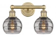  616-2W-BB-G556-6SM - Rochester - 2 Light - 15 inch - Brushed Brass - Bath Vanity Light