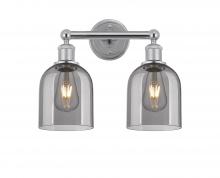  616-2W-PC-G558-6SM - Bella - 2 Light - 15 inch - Polished Chrome - Bath Vanity Light