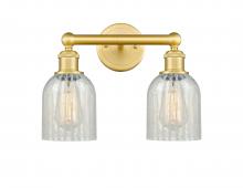  616-2W-SG-G2511 - Caledonia - 2 Light - 14 inch - Satin Gold - Bath Vanity Light