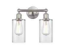 Innovations Lighting 616-2W-SN-G802 - Clymer - 2 Light - 13 inch - Brushed Satin Nickel - Bath Vanity Light