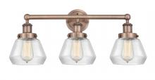 Innovations Lighting 616-3W-AC-G172 - Fulton - 3 Light - 25 inch - Antique Copper - Bath Vanity Light