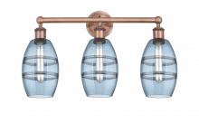  616-3W-AC-G557-6BL - Vaz - 3 Light - 24 inch - Antique Copper - Bath Vanity Light