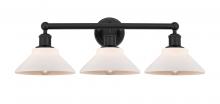  616-3W-BK-G131 - Orwell - 3 Light - 26 inch - Matte Black - Bath Vanity Light