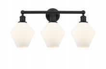  616-3W-BK-G651-8 - Cindyrella - 3 Light - 26 inch - Matte Black - Bath Vanity Light