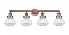 Innovations Lighting 616-4W-AC-G322 - Olean - 4 Light - 34 inch - Antique Copper - Bath Vanity Light