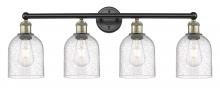  616-4W-BAB-G558-6SDY - Bella - 4 Light - 33 inch - Black Antique Brass - Bath Vanity Light