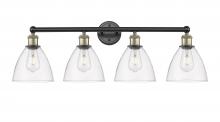  616-4W-BAB-GBD-752 - Bristol - 4 Light - 35 inch - Black Antique Brass - Bath Vanity Light