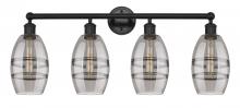 Innovations Lighting 616-4W-BK-G557-6SM - Vaz - 4 Light - 33 inch - Matte Black - Bath Vanity Light