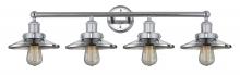 Innovations Lighting 616-4W-PC-M7 - Railroad - 4 Light - 35 inch - Polished Chrome - Bath Vanity Light