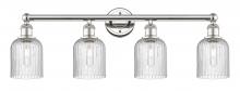  616-4W-PN-G559-5SDY - Bridal Veil - 4 Light - 32 inch - Polished Nickel - Bath Vanity Light