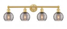 Innovations Lighting 616-4W-SG-G1213-6SM - Athens Deco Swirl - 4 Light - 33 inch - Satin Gold - Bath Vanity Light