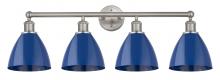 Innovations Lighting 616-4W-SN-MBD-75-BL - Plymouth - 4 Light - 35 inch - Satin Nickel - Bath Vanity Light