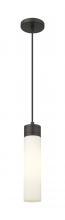  617-1P-BK-G617-11SWH - Boreas - 1 Light - 3 inch - Matte Black - Cord Hung - Mini Pendant