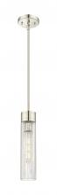  617-1S-PN-G617-11SCL - Boreas - 1 Light - 3 inch - Polished Nickel - Stem Hung - Mini Pendant