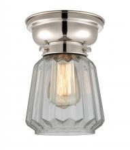 Innovations Lighting 623-1F-PN-G142 - Chatham - 1 Light - 7 inch - Polished Nickel - Flush Mount