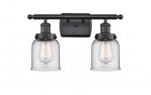  916-2W-BK-G52-LED - Bell - 2 Light - 16 inch - Matte Black - Bath Vanity Light