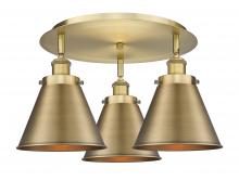  916-3C-BB-M13-BB - Appalachian - 3 Light - 20 inch - Brushed Brass - Flush Mount