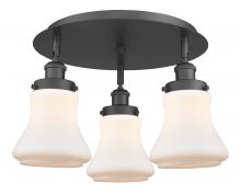 Innovations Lighting 916-3C-BK-G191 - Bellmont - 3 Light - 18 inch - Matte Black - Flush Mount