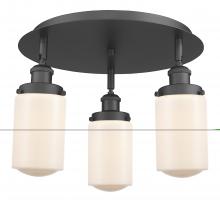 Innovations Lighting 916-3C-BK-G311 - Dover - 3 Light - 16 inch - Matte Black - Flush Mount