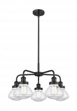 Innovations Lighting 916-5CR-BK-G322 - Olean - 5 Light - 25 inch - Matte Black - Chandelier