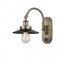 Innovations Lighting 918-1W-AB-M6 - Railroad - 1 Light - 8 inch - Antique Brass - Sconce