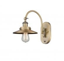 Innovations Lighting 918-1W-BB-M4 - Railroad - 1 Light - 8 inch - Brushed Brass - Sconce