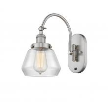  918-1W-SN-G172 - Fulton - 1 Light - 7 inch - Brushed Satin Nickel - Sconce