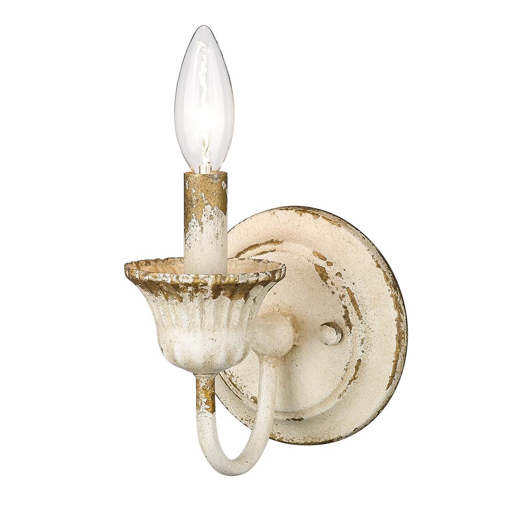 Jules 1 Light Wall Sconce in Antique Ivory