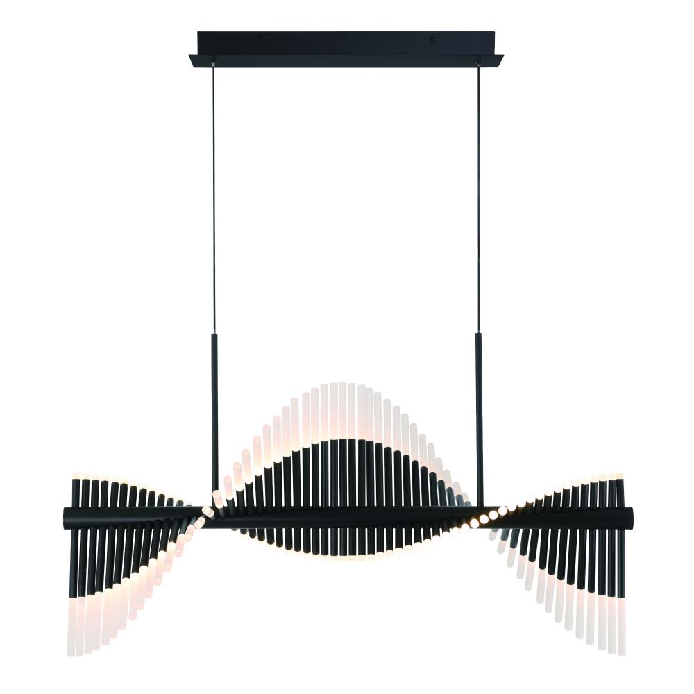 Voltik 40" LED Chandelier In Black