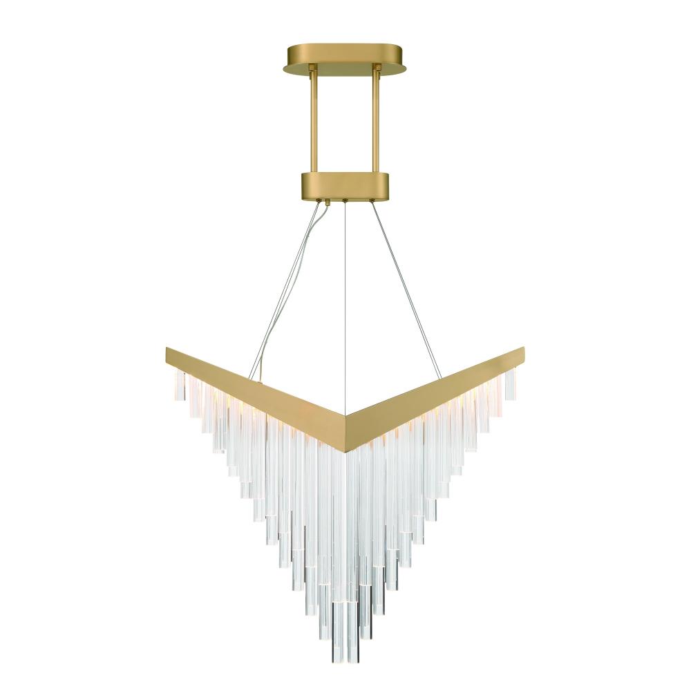 Vivien 32" LED Chandelier In Gold