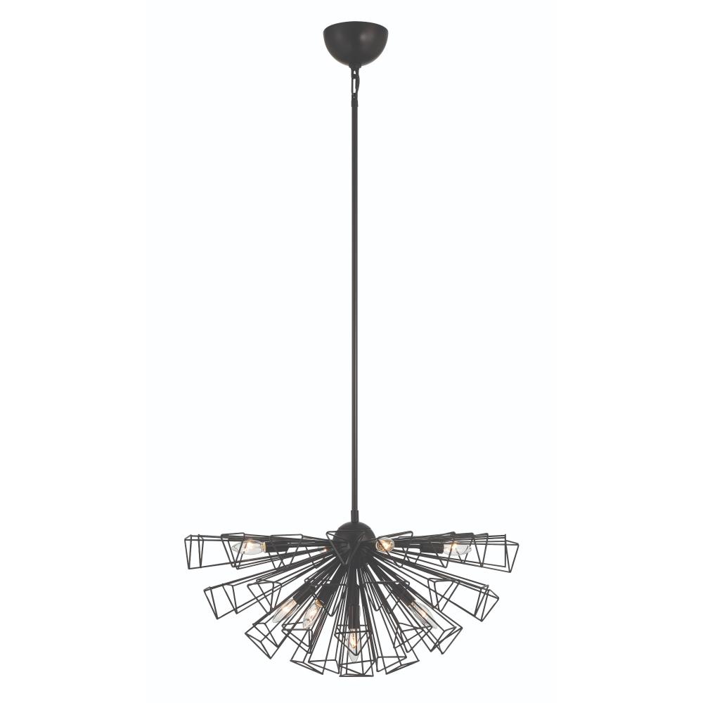 Dendelio 9 Light Chandelier in Black