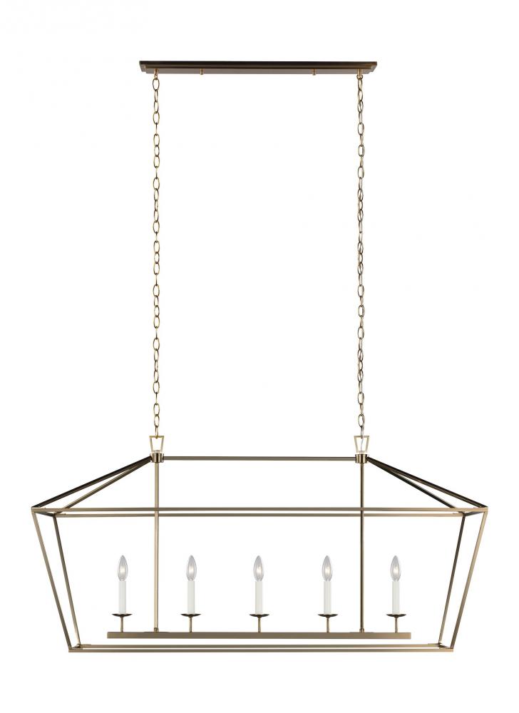 Dianna Five Light Medium Linear Chandelier