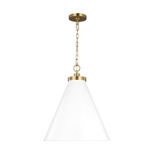 Visual Comfort & Co. Studio Collection CP1281MWTBBS - Wellfleet Large Cone Pendant