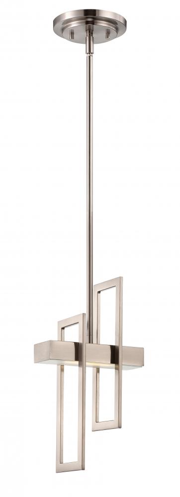 Frame - LED Pendant Fixture - Brushed Nickel Finish