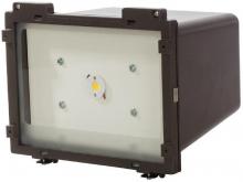 Nuvo 65/071 - LED Square Flood Light; Threaded Knuckle Mount; 22 Watt; Bronze Finish; 120-277V