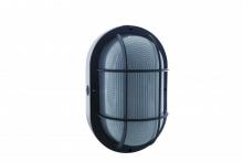 Nuvo 65/114 - LED Bulkhead - 20W - 3000K - Black Finish - 120-277V