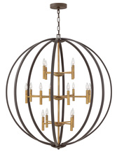 Hinkley 3464SB - Double XL Three Tier Orb Chandelier