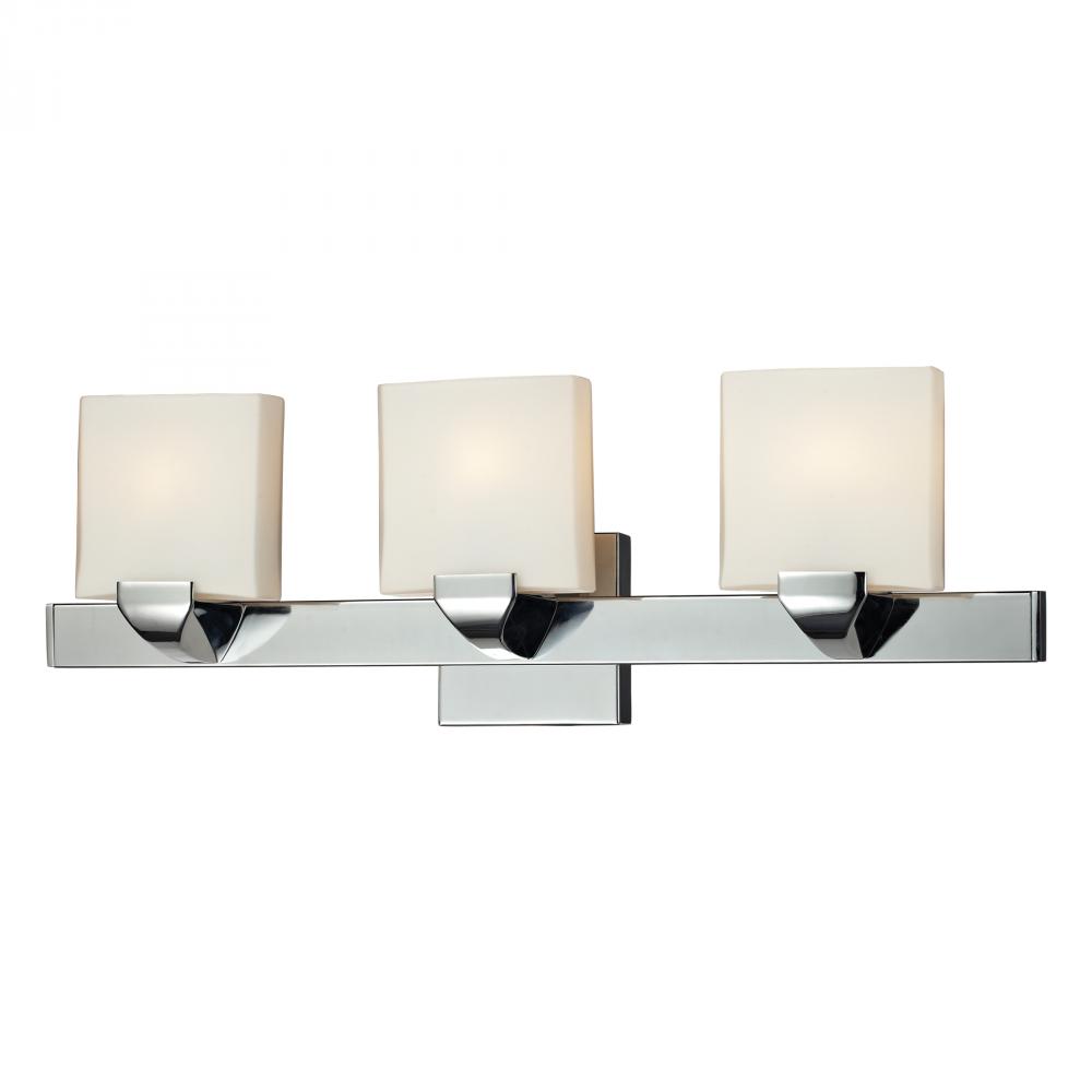 Three Light Chrome Vanity