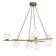 ELK Home 9680-SB-OP - Perch 41.25'' Wide 8-Light Chandelier - Satin Brass